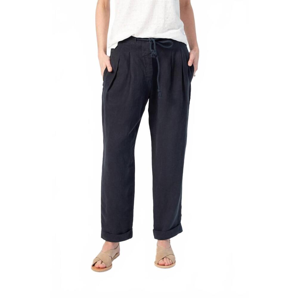 NEW NSF viola pleated trouser pant in midnight